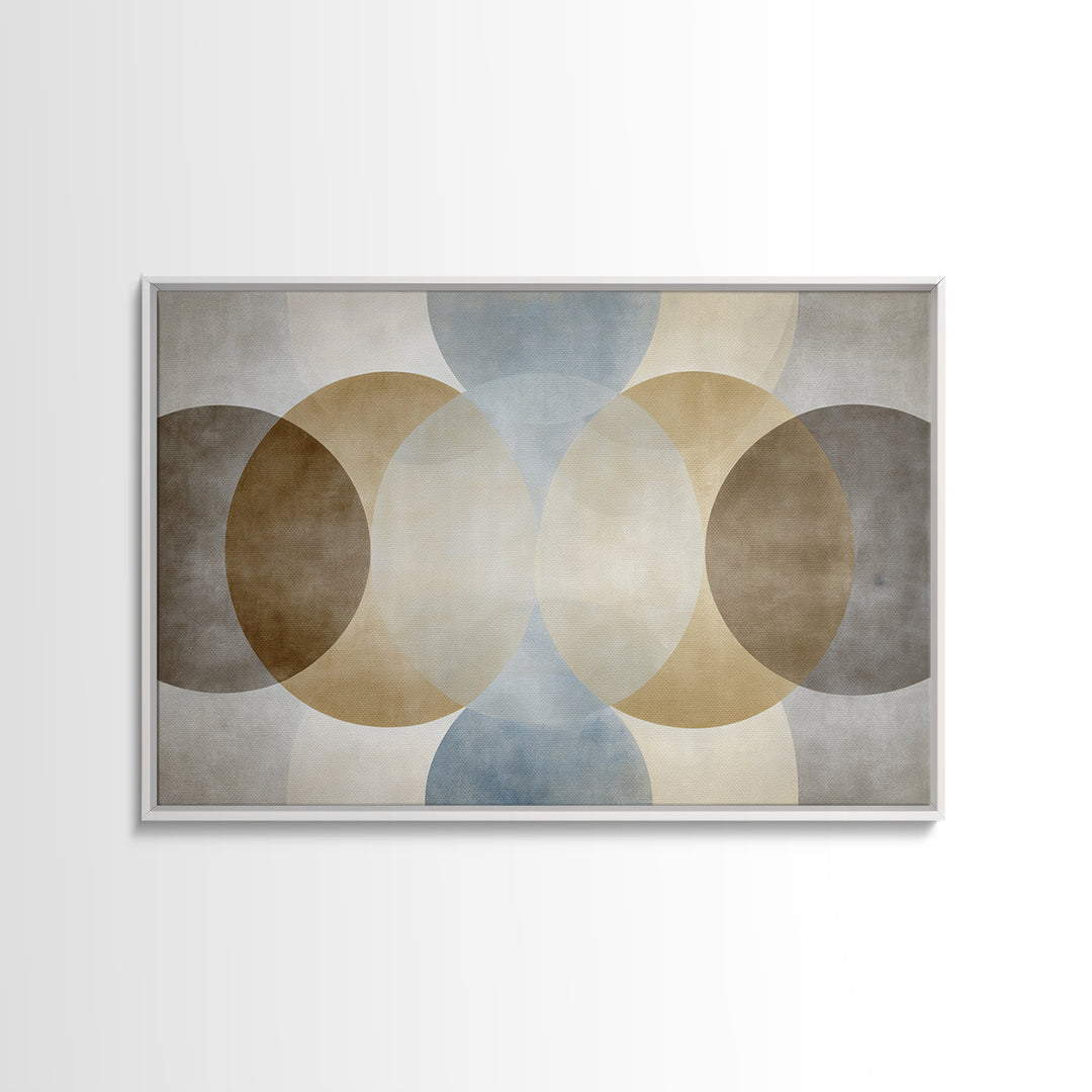Balanced Geometric Forms Symbolizing Fairness Framed Canvas Print, Law Office Art, Office, Office Decor, Fine Art, Counsel, LOA-3x2-9