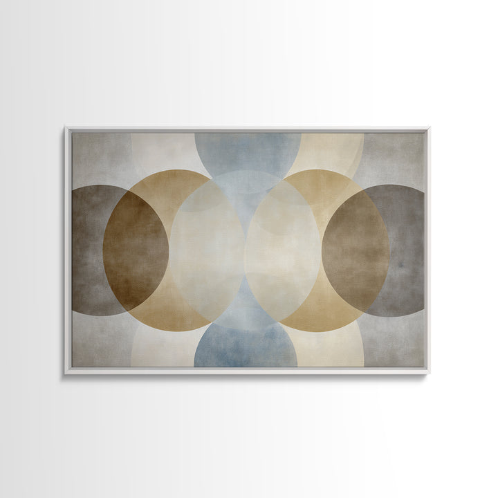 Balanced Geometric Forms Symbolizing Fairness Framed Canvas Print, Law Office Art, Office, Office Decor, Fine Art, Counsel, LOA-3x2-9