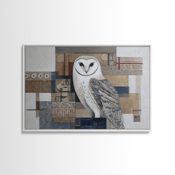Owl Portrait Representing Wisdom Canvas Print, Law Office Art, Law, Office Decor, Counsel, Modern Decor, Fine Art Print, LOA-3x2-93