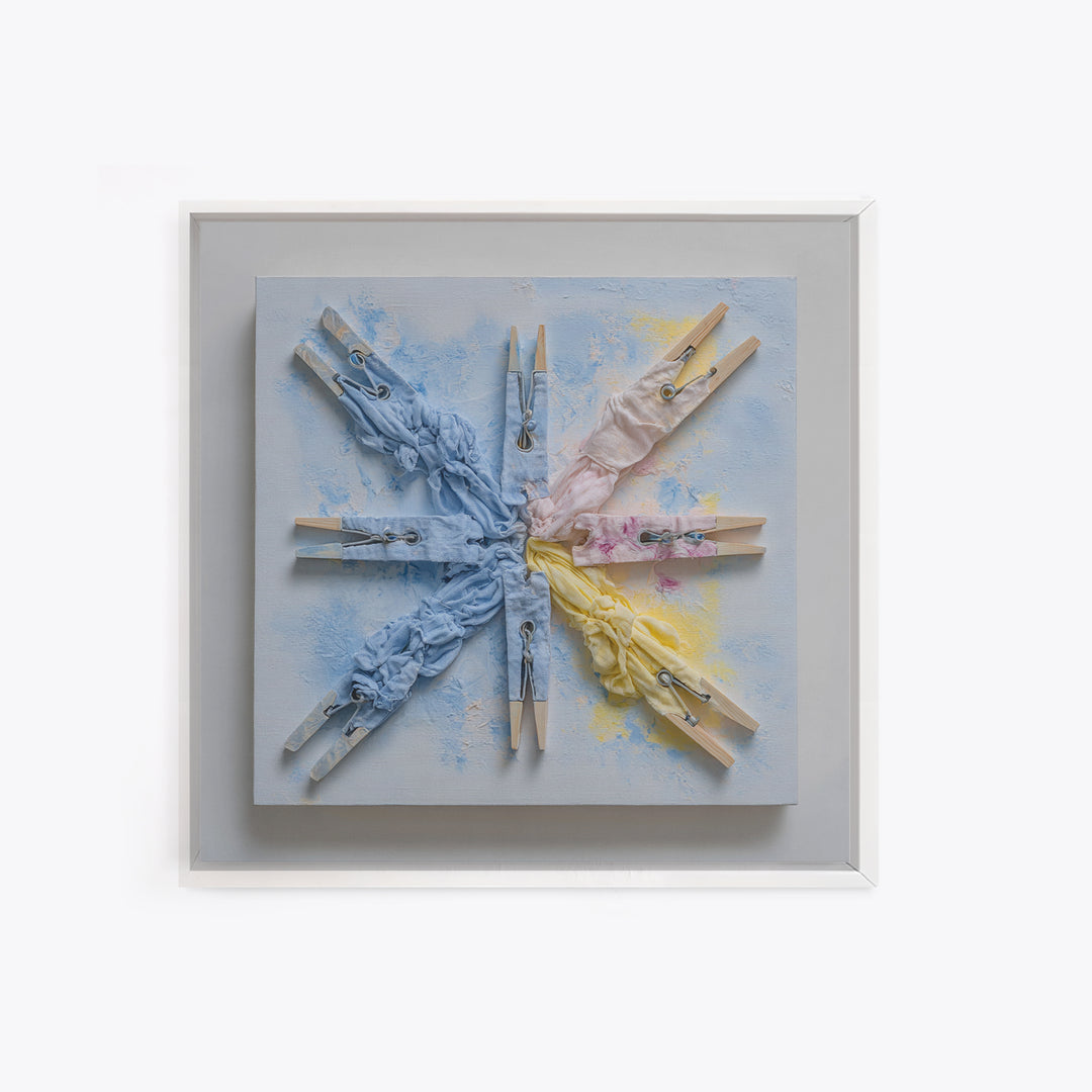 Clean Blue Water Ripple Abstraction Framed Canvas Print, Laundry Room Art, Whimsical Art, Living Room Decor, Fine Art, Clean, LRA-1x1-42