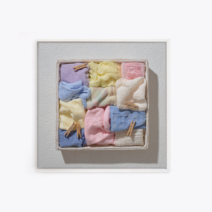Basket of Folded Towels Canvas Print, Laundry Room Art, Modern Decor, Living Room Decor, Fine Art, Clean, Wall Decor, LRA-1x1-86