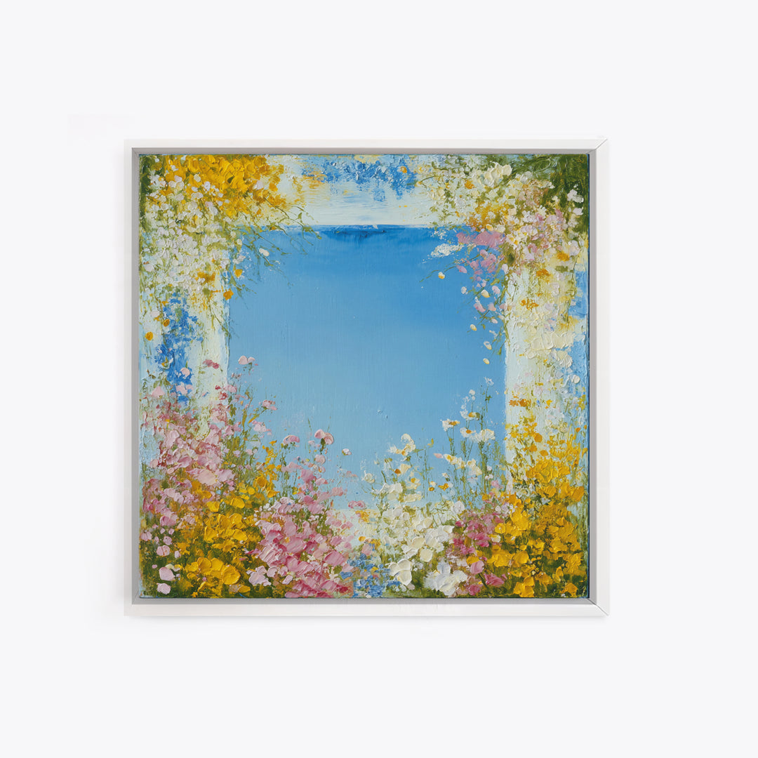 Fresh Air Meadow Landscape for Clean Mood Canvas Print, Laundry Room Art, Neutral Decor, Living Room Decor, Fine Art, Clean, LRA-1x1-95