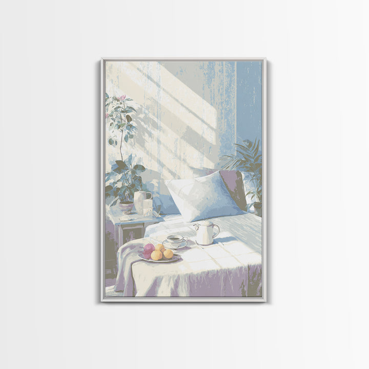 Retro Iron Illustration Framed Canvas Print, Laundry Room Art, Printable Wall Art, Living Room Decor, Abstract Art, Clean, LRA-2x3-41