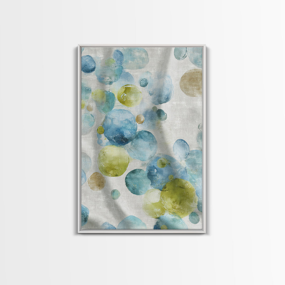 Abstract Suds and Bubbles Canvas Print, Laundry Room Art, Minimalist Decor, Living Room Decor, Abstract Art, Clean, LRA-2x3-54