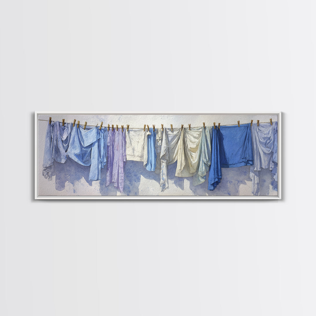 Linen Texture Abstract Canvas Print, Laundry Room Art, Modern Decor, Living Room Decor, Fine Art, Clean, Wall Decor, Painting, LRA-3x1-100