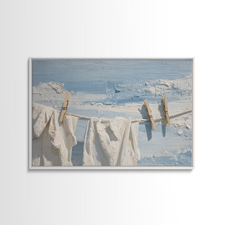 Clean Blue Water Ripple Abstraction Canvas Print, Laundry Room Art, New Home Gift, Living Room Decor, Abstract Art, Clean, LRA-3x2-22