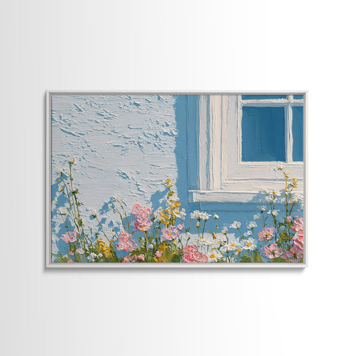 Fresh Air Meadow Landscape for Clean Mood Framed Canvas Print, Laundry Room Art, Minimalist Wall Art, Living Room Decor, Clean, LRA-3x2-27