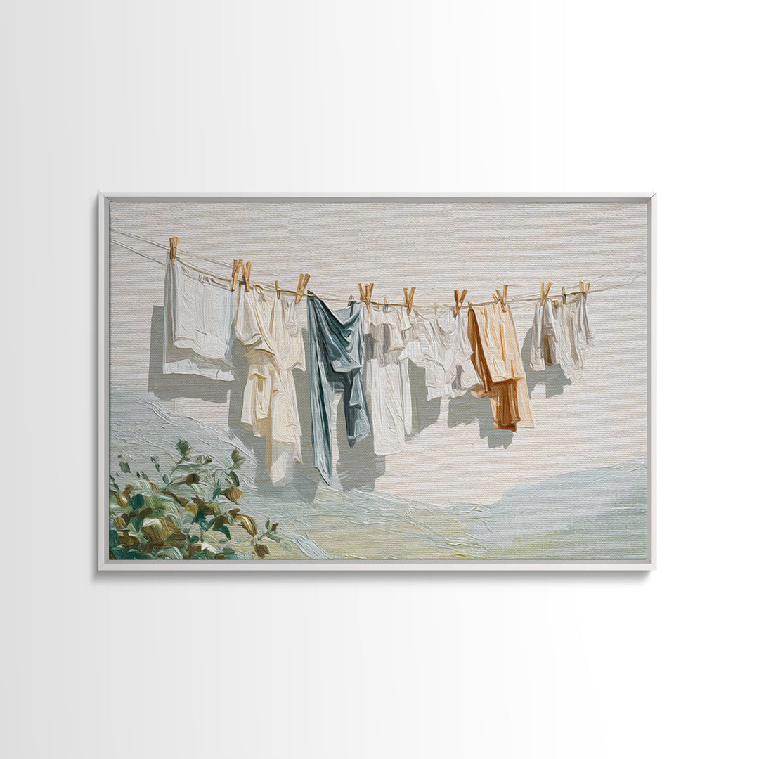 Fresh Air Meadow Landscape for Clean Mood Canvas Print, Laundry Room Art, Gallery Wall Prints, Living Room Decor, Oil Painting, LRA-3x2-51
