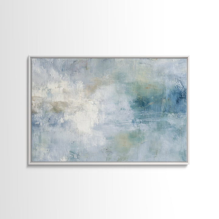 Linen Texture Abstract Framed Canvas Print, Laundry Room Art, Gallery Decor, Living Room Decor, Fine Art, Clean, LRA-3x2-64