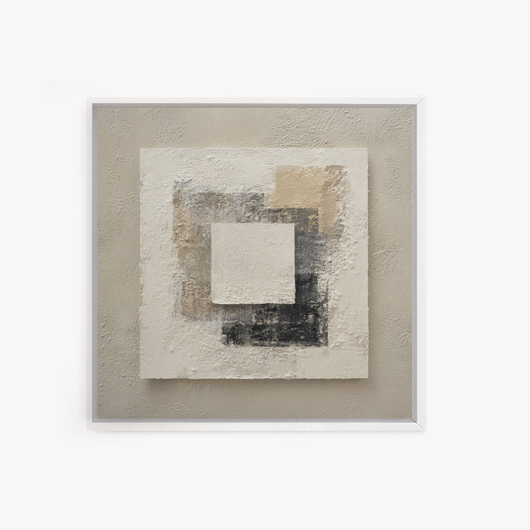 Minimal Stone Shapes Framed Canvas Print, Master Bedroom, Above Bed Decor, Bedroom Decor, Abstract Art, Sanctuary, MAS-1x1-16
