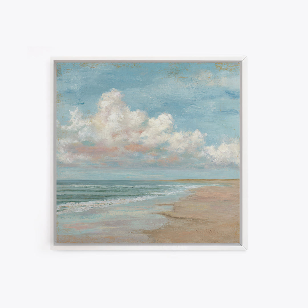 Hotel Coastal Landscape Canvas Print, Master Bedroom, Luxury Decor, Bedroom Decor, Fine Art, Sanctuary, Wedding Decor, MAS-1x1-45