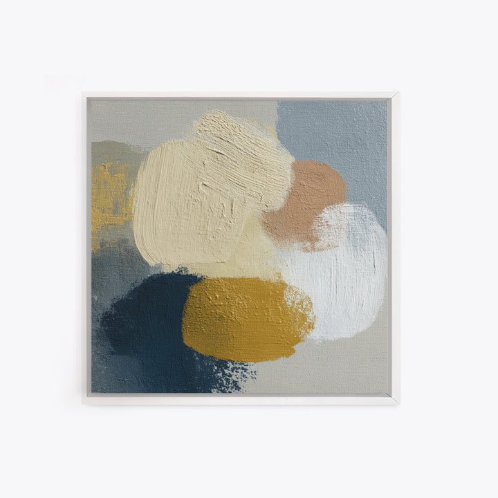 Soft Abstract Linen Texture Framed Canvas Print, Master Bedroom, Over Bed Wall Art, Bedroom Decor, Abstract Art, Sanctuary, MAS-1x1-51
