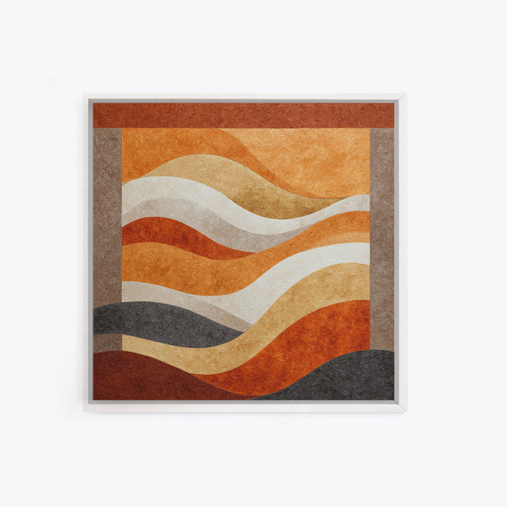 Abstract Wave Forms Framed Canvas Print, Master Bedroom, Wall Art Bedroom, Bedroom Decor, Sanctuary, Statement Artwork, MAS-1x1-68