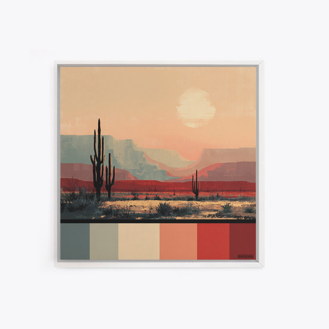 Quiet Desert Dusk Canvas Print, Master Bedroom, Boho Decor, Bedroom Decor, Fine Art, Sanctuary, Wall Art Prints, Large Wall Art, MAS-1x1-82