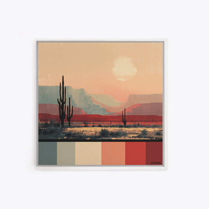 Quiet Desert Dusk Canvas Print, Master Bedroom, Boho Decor, Bedroom Decor, Fine Art, Sanctuary, Wall Art Prints, Large Wall Art, MAS-1x1-82