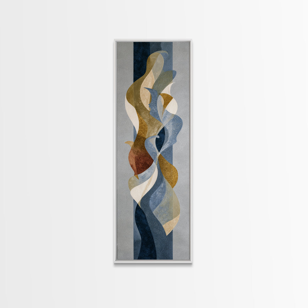 Classical Reclining Figure Implied Through Line Art Canvas Print, Master Bedroom, Above Bed Wall Art, Bedroom Decor, Sanctuary, MAS-1x3-10