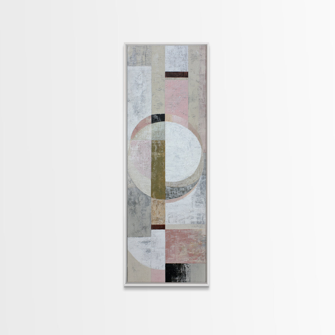 Soft Abstract Linen Texture Framed Canvas Print, Master Bedroom, Canvas Print, Bedroom Decor, Sanctuary, Above Bed Wall Art, MAS-1x3-15