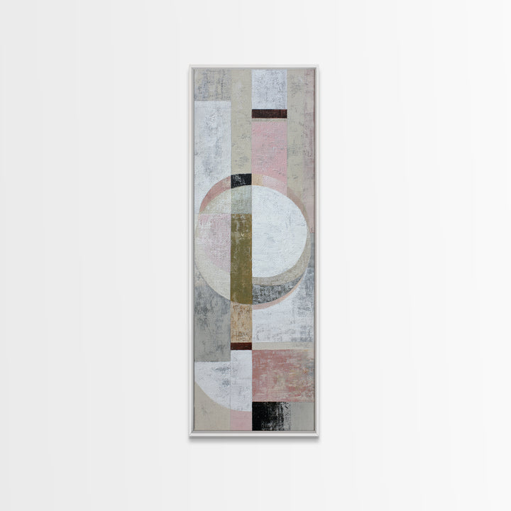 Soft Abstract Linen Texture Framed Canvas Print, Master Bedroom, Canvas Print, Bedroom Decor, Sanctuary, Above Bed Wall Art, MAS-1x3-15
