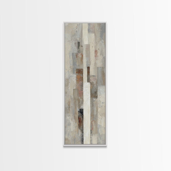 Minimal Stone Shapes Canvas Print, Master Bedroom, Bedroom Decor, Abstract Art, Sanctuary, Minimalist Wall Art, MAS-1x3-28