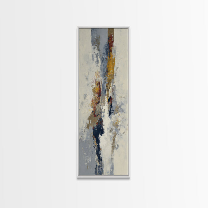 Large Cream Abstract Framed Canvas Print, Master Bedroom, Textured Painting, Bedroom Decor, Abstract Art, Sanctuary, Wall Decal, MAS-1x3-29