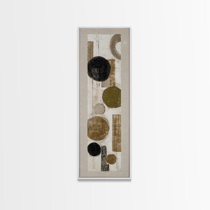 Minimal Stone Shapes Framed Canvas Print, Master Bedroom, Minimalist Decor, Bedroom Decor, Fine Art, Sanctuary, Farmhouse Decor, MAS-1x3-4