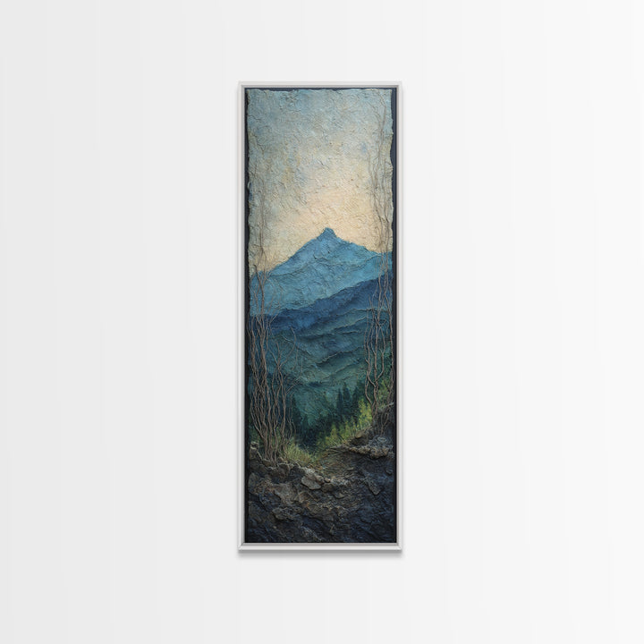Soft Mountain Ridge Canvas Print, Master Bedroom, Modern Decor, Bedroom Decor, Fine Art, Sanctuary, Wall Decor, Art Print, MAS-1x3-49