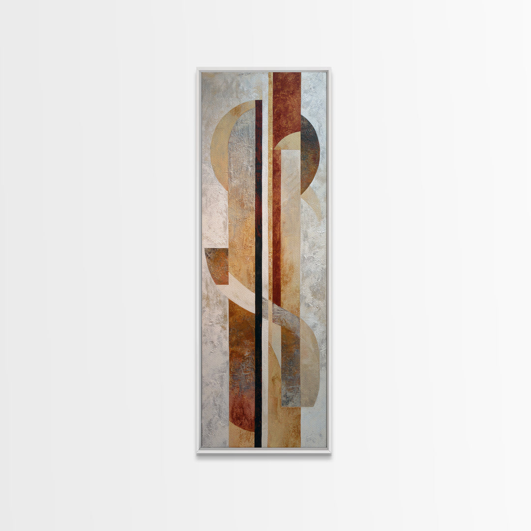 Large Cream Abstract Framed Canvas Print, Master Bedroom, Textured Painting, Bedroom Decor, Abstract Art, Sanctuary, Wall Decal, MAS-1x3-53