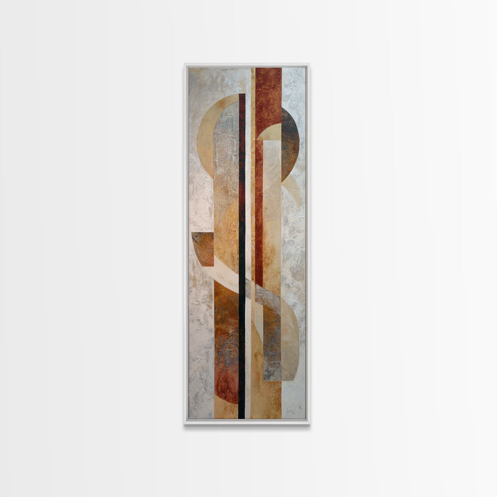 Large Cream Abstract Framed Canvas Print, Master Bedroom, Textured Painting, Bedroom Decor, Abstract Art, Sanctuary, Wall Decal, MAS-1x3-53