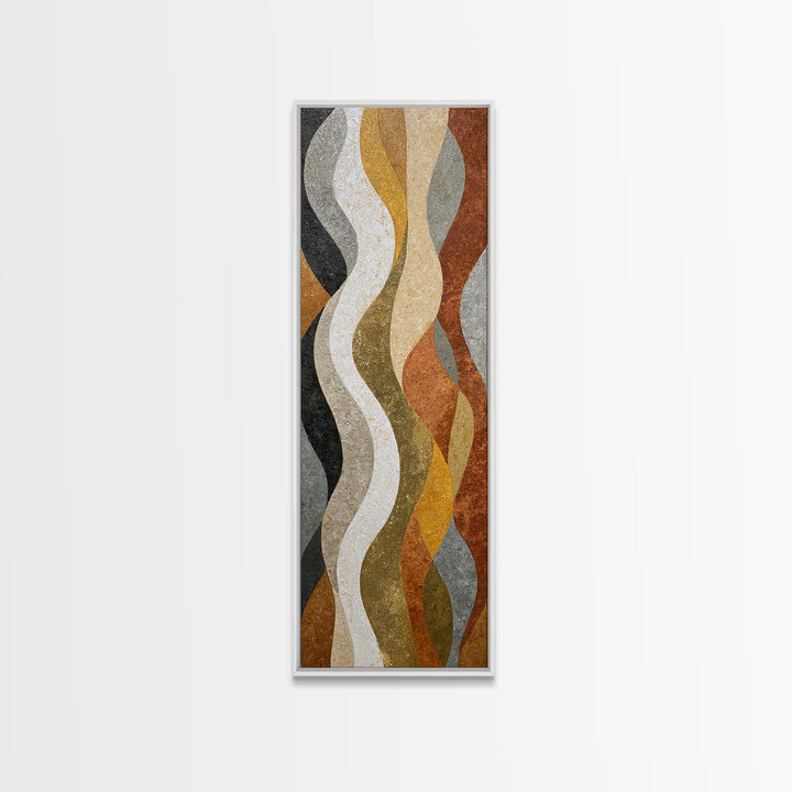 Abstract Wave Forms Canvas Print, Master Bedroom, Minimalist Wall Art, Bedroom Decor, Fine Art, Sanctuary, Over Bed Wall Art, MAS-1x3-56