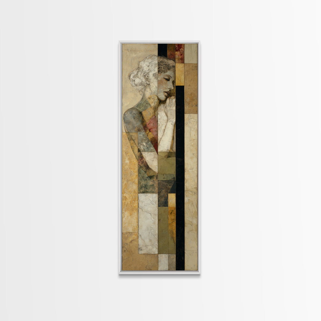 Classical Reclining Figure Implied Through Line Art Canvas Print, Master Bedroom, Master Bedroom Decor, Bedroom Decor, MAS-1x3-58