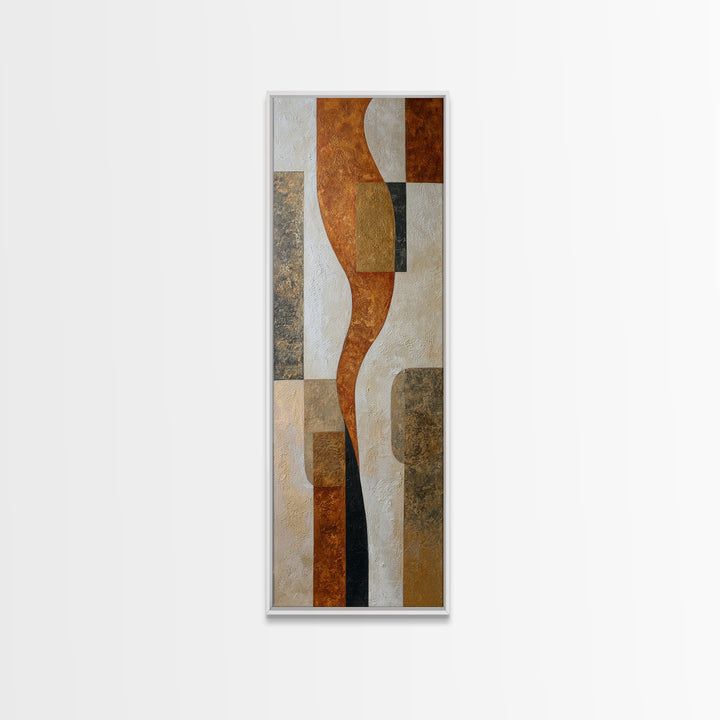 Soft Abstract Linen Texture Canvas Print, Master Bedroom, Over Bed Wall Art, Bedroom Decor, Abstract Art, Sanctuary, MAS-1x3-63