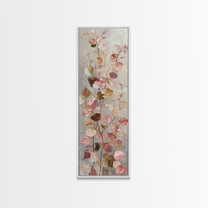 Gentle Eucalyptus Watercolor Branches Canvas Print, Master Bedroom, Living Room Prints, Bedroom Decor, Fine Art, Sanctuary, MAS-1x3-72