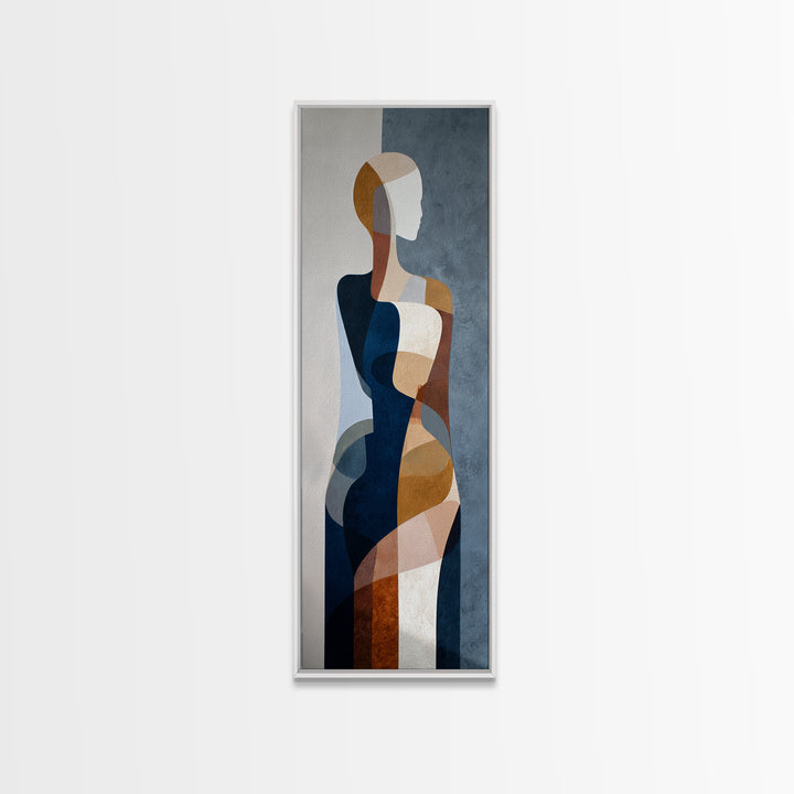 Classical Reclining Figure Implied Through Line Art Canvas Print, Master Bedroom, Boho Decor, Bedroom Decor, Sanctuary, MAS-1x3-82