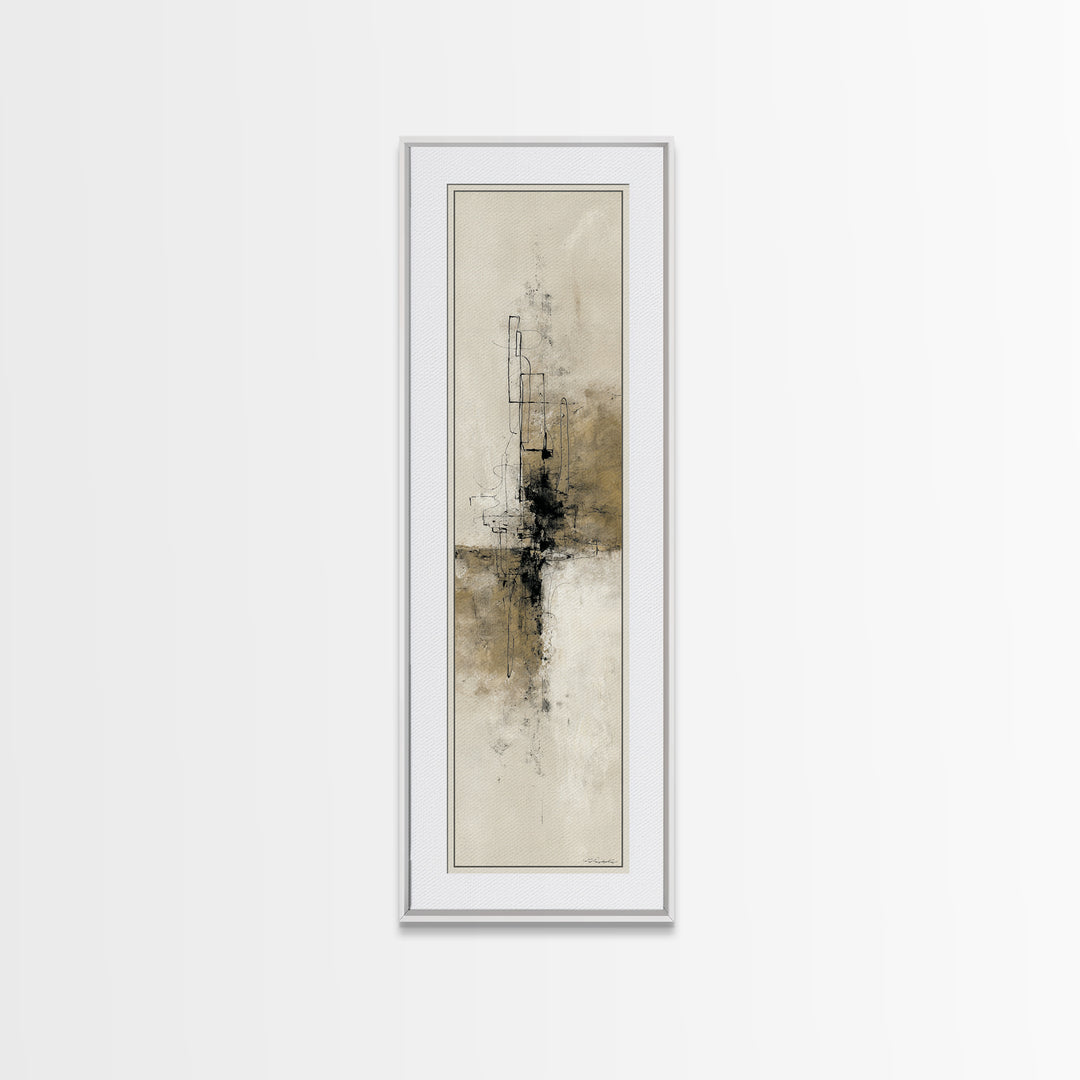 Minimal Two Figure Line Drawing Canvas Print, Master Bedroom, Vinyl Wall Decal, Bedroom Decor, Fine Art, Sanctuary, MAS-1x3-89