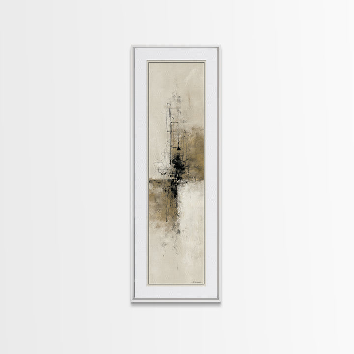 Minimal Two Figure Line Drawing Canvas Print, Master Bedroom, Vinyl Wall Decal, Bedroom Decor, Fine Art, Sanctuary, MAS-1x3-89