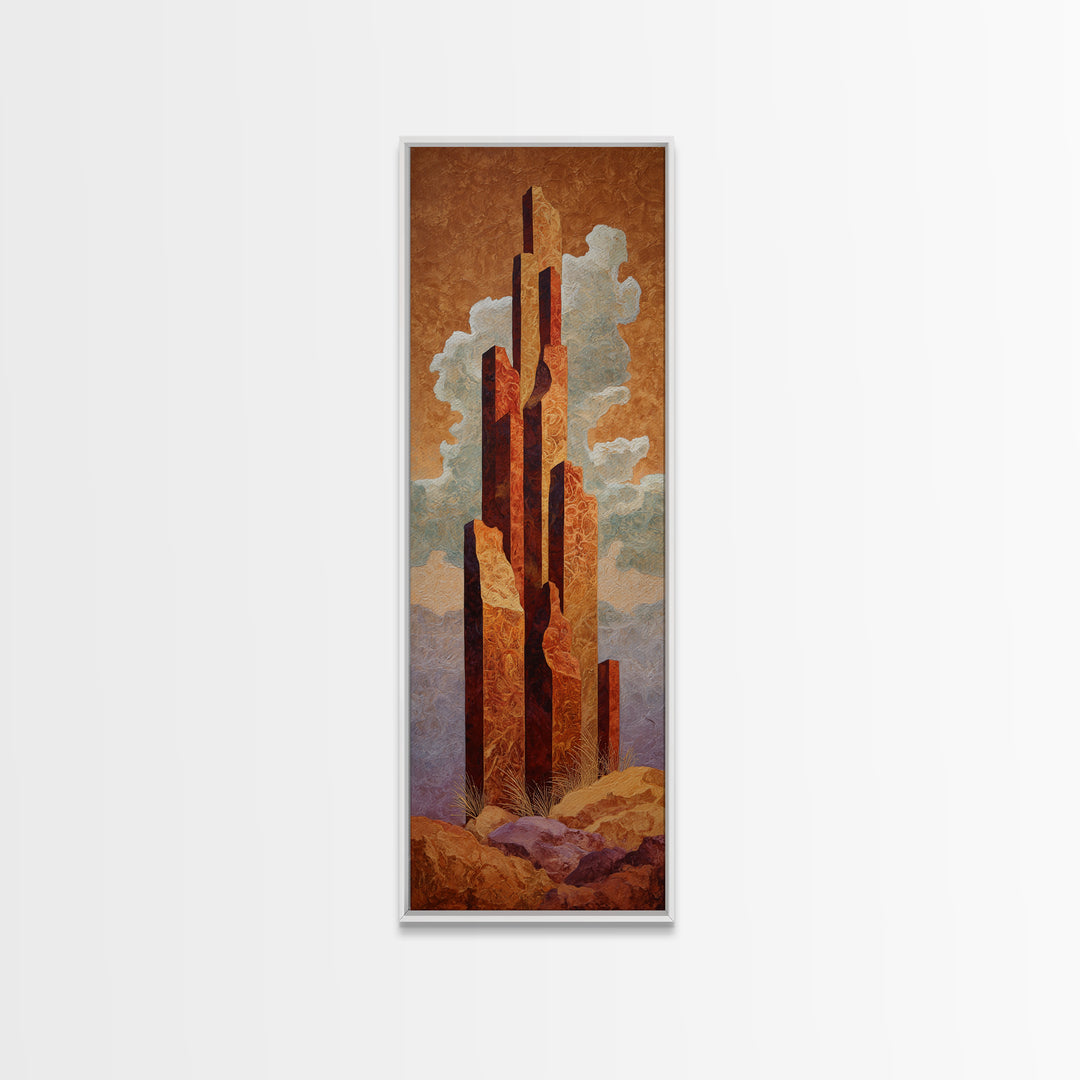 Quiet Desert Dusk Canvas Print, Master Bedroom, Room Decor, Bedroom Decor, Fine Art, Sanctuary, Wall Decal, Printable Art, MAS-1x3-94