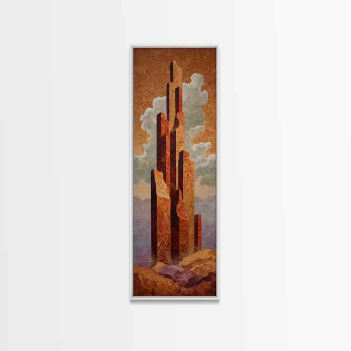 Quiet Desert Dusk Canvas Print, Master Bedroom, Room Decor, Bedroom Decor, Fine Art, Sanctuary, Wall Decal, Printable Art, MAS-1x3-94