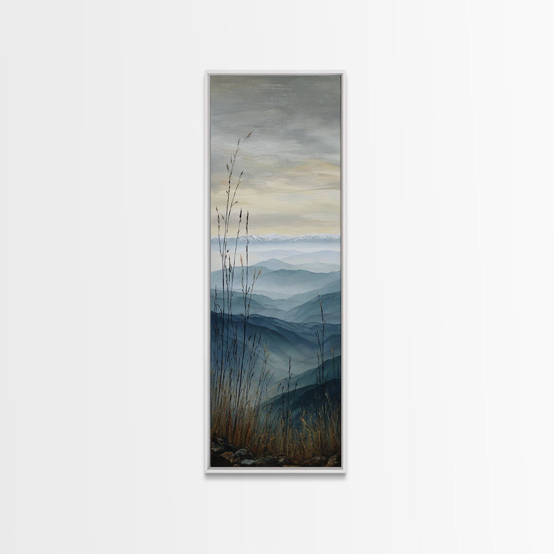 Soft Mountain Ridge Canvas Print, Master Bedroom, Boho Decor, Bedroom Decor, Fine Art, Sanctuary, Wall Art Prints, MAS-1x3-97