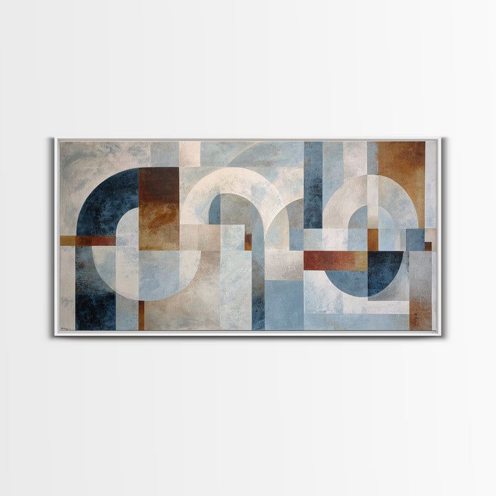 Large Cream Abstract Framed Canvas Print, Master Bedroom, Bedroom Decor, Abstract Art, Sanctuary, Farmhouse Wall Art, MAS-2x1-13