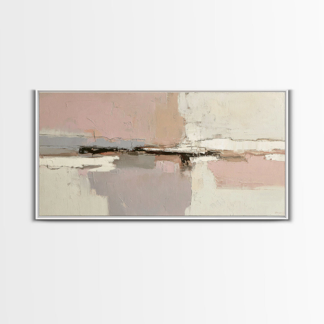 Minimal Two Figure Line Drawing Framed Canvas Print, Master Bedroom, Bedroom Decor, Fine Art, Sanctuary, Living Room Prints, MAS-2x1-25