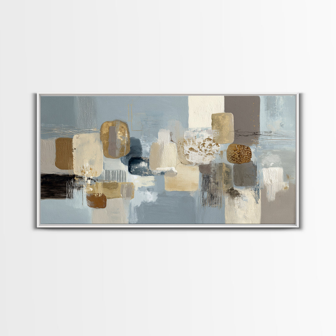 Minimal Stone Shapes Canvas Print, Master Bedroom, Home Decor, Bedroom Decor, Abstract Art, Sanctuary, Bedroom Wall Decor, MAS-2x1-36