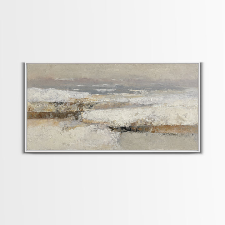 Minimal Stone Shapes Framed Canvas Print, Master Bedroom, Bedroom Prints, Bedroom Decor, Abstract Art, Sanctuary, Gallery Decor, MAS-2x1-84