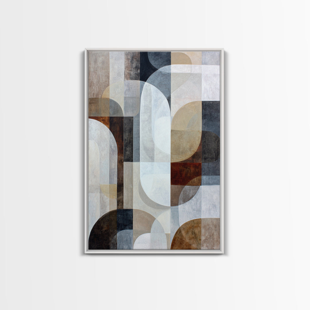 Large Cream Abstract Framed Canvas Print, Master Bedroom, Bedroom Decor, Sanctuary, Living Room Prints, Wall Decor Bedroom, MAS-2x3-1