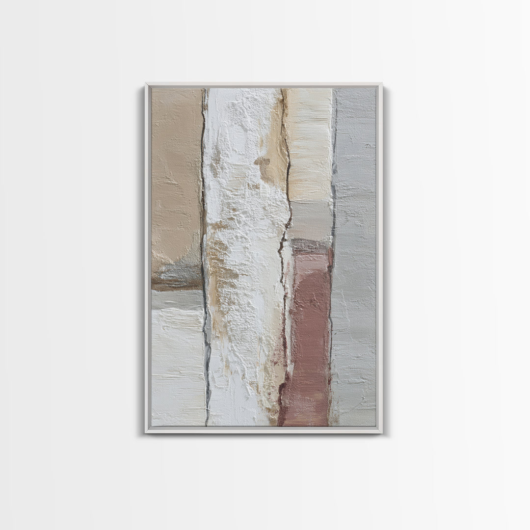 Minimal Two Figure Line Drawing Framed Canvas Print, Master Bedroom, Farmhouse Decor, Bedroom Decor, Fine Art, Sanctuary, MAS-2x3-13