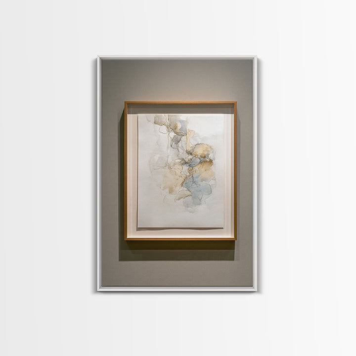 Minimal Two Figure Line Drawing Framed Canvas Print, Master Bedroom, Farmhouse Decor, Bedroom Decor, Fine Art, Sanctuary, MAS-2x3-37