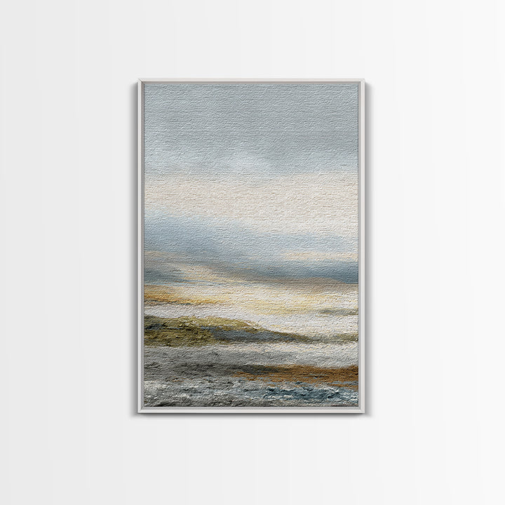 Soft Mountain Ridge Canvas Print, Master Bedroom, Bedroom Wall Art, Bedroom Decor, Oil Painting, Sanctuary, Signs for Home, MAS-2x3-45