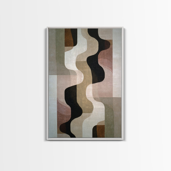 Abstract Wave Forms Framed Canvas Print, Master Bedroom, Wall Decor, Bedroom Decor, Fine Art, Sanctuary, Farmhouse Wall Decor, MAS-2x3-52