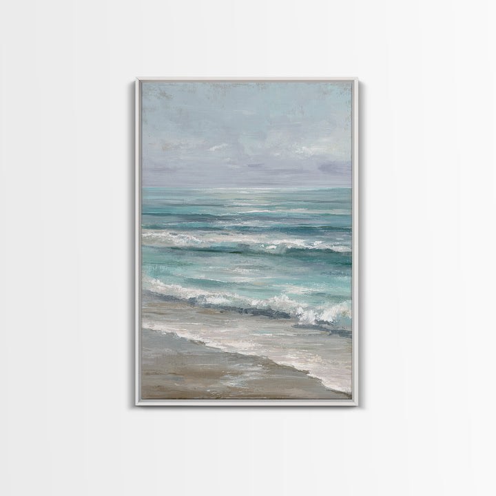 Elegant Moonlit Ocean Horizon Canvas Print, Master Bedroom, Wall Decor Bedroom, Bedroom Decor, Sanctuary, Fine Art Print, MAS-2x3-57