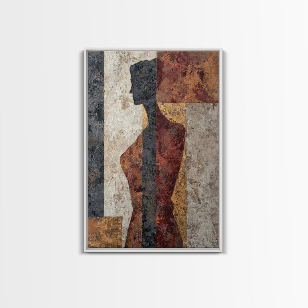 Classical Reclining Figure Implied Through Line Art Canvas Print, Master Bedroom, Minimalist Decor, Bedroom Decor, Sanctuary, MAS-2x3-6