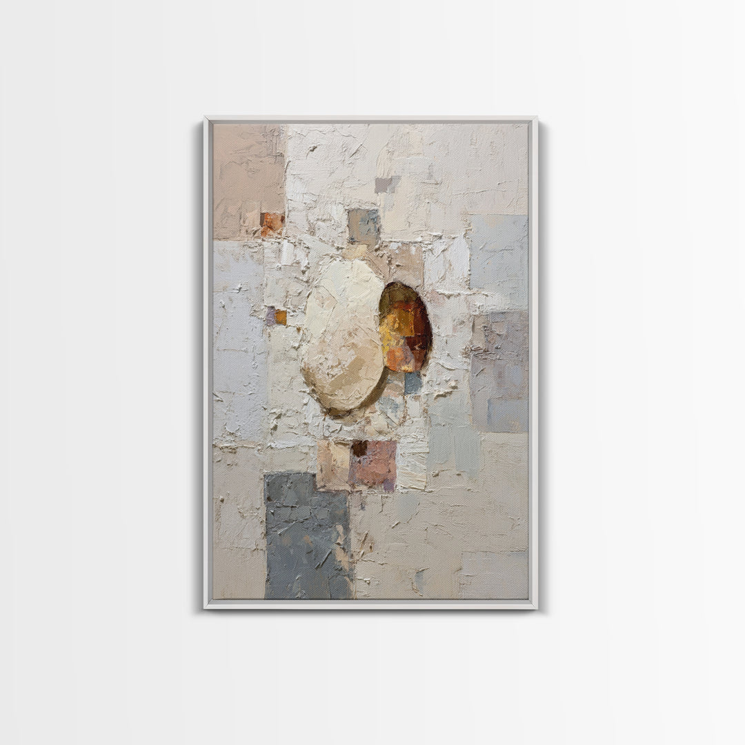 Minimal Stone Shapes Canvas Print, Master Bedroom, Wedding Decor, Bedroom Decor, Fine Art, Sanctuary, Rustic Home Decor, MAS-2x3-72